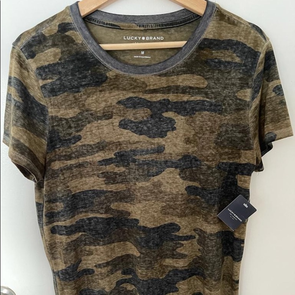 Lucky Brand Camo T-Shirt, Size Medium